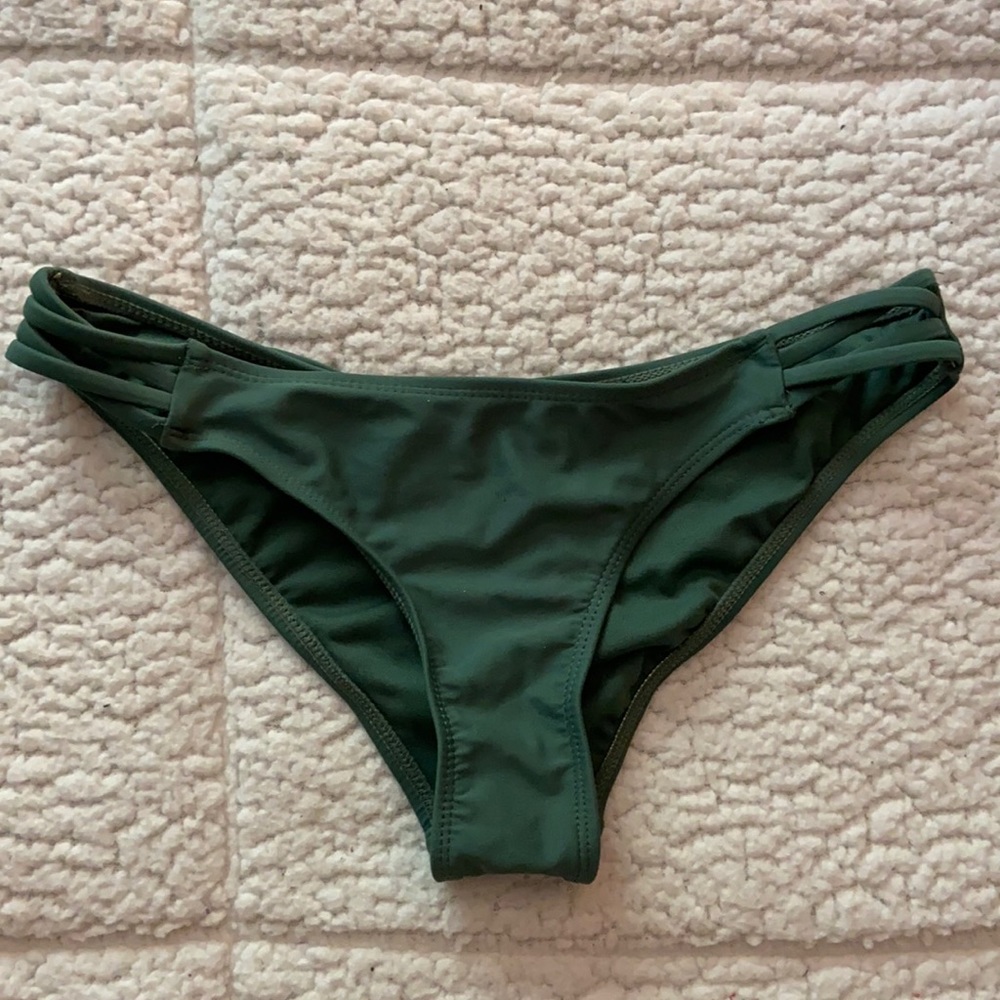 sage green bikini bottoms, size s